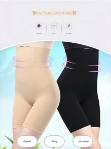 Women's Shapewear High Waist Tummy Control Shapewear Seamless Butt Lifter Slimming Underwear Anti-Rollover