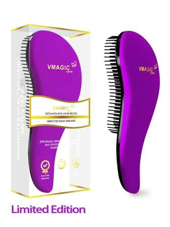 VMAGIC care Detangling Brush - Glide The Detangler Brush Through Tangled Hair - Best Brush / Comb For Women & Men   - Use In Wet And Dry Hair(Purple),Hair Brush,Comb,Hair Tools,Hair Products And Accessories For Barber Salon Beauty Travel Essentials