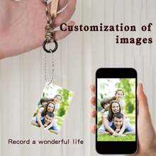 Customized Acrylic Photo Gift - Personalized Wallet Photo, Hanging Decor For Backpack, Purse, Elegant Couples And Family Gift, Anniversary, Valentine's Day - Decorative Art Style, No Electricity Needed Gifts Birthday Graduation