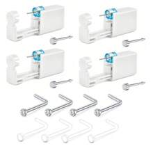 AVYRING 12Pcs Nose Piercing Kit Piercing Gun Built-In Nose Studs Clear Nose Stud Painless Self Piercing Kit With 20G Nose Rings Stud Disposable Piercing Gun For At Home Nose Piercing