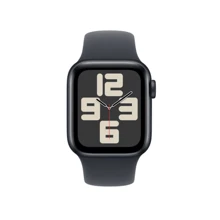 Apple Watch SE (2024 Model) GPS 44mm Midnight Aluminum Case With Midnight Sport Band S/M