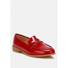 Mogul Penny Strap Detail Loafers - Đỏ - Xem 2