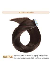 99j# Wine Red Thick Tape In Hair Extensions Human Hair 10-26 Inches 50g 20Pcs/Pack Tape Ins Human Hair Extensions Real Human Hair Tape In Extensions Silky Straight - S2 - Xem 3