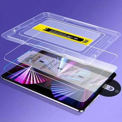 【1 件装】适用于 iPad/Galaxy Tab 系列的防尘盖，适配 iPad Pro/iPad 10/iPad Mini 7/iPad Air 13/iPad Pro 11，易于安装的平板电脑钢化玻璃屏幕保护膜，2025 新款防水防震防摔防刮防指纹全覆盖膜
