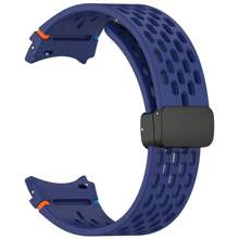 Dây đeo silicon tương thích với Samsung Galaxy Watch 7 FE 6 5 4 40mm 44mm 5Pro 45mm Dây đeo khóa từ 6 Classic 43mm 47mm Vòng đeo tay không có khe hở - nhiều màu - Xem 10