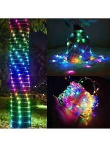 RGB LED Strip Light 5/10/20M With Voice Control And App Bluetooth USB Christmas Decoration - Sợi da LED_10M - Xem 3