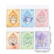 20pcs/Pack Vintage Flower Lover Series PET Embossed Gold Foil Stickers - Multicolor - View 9