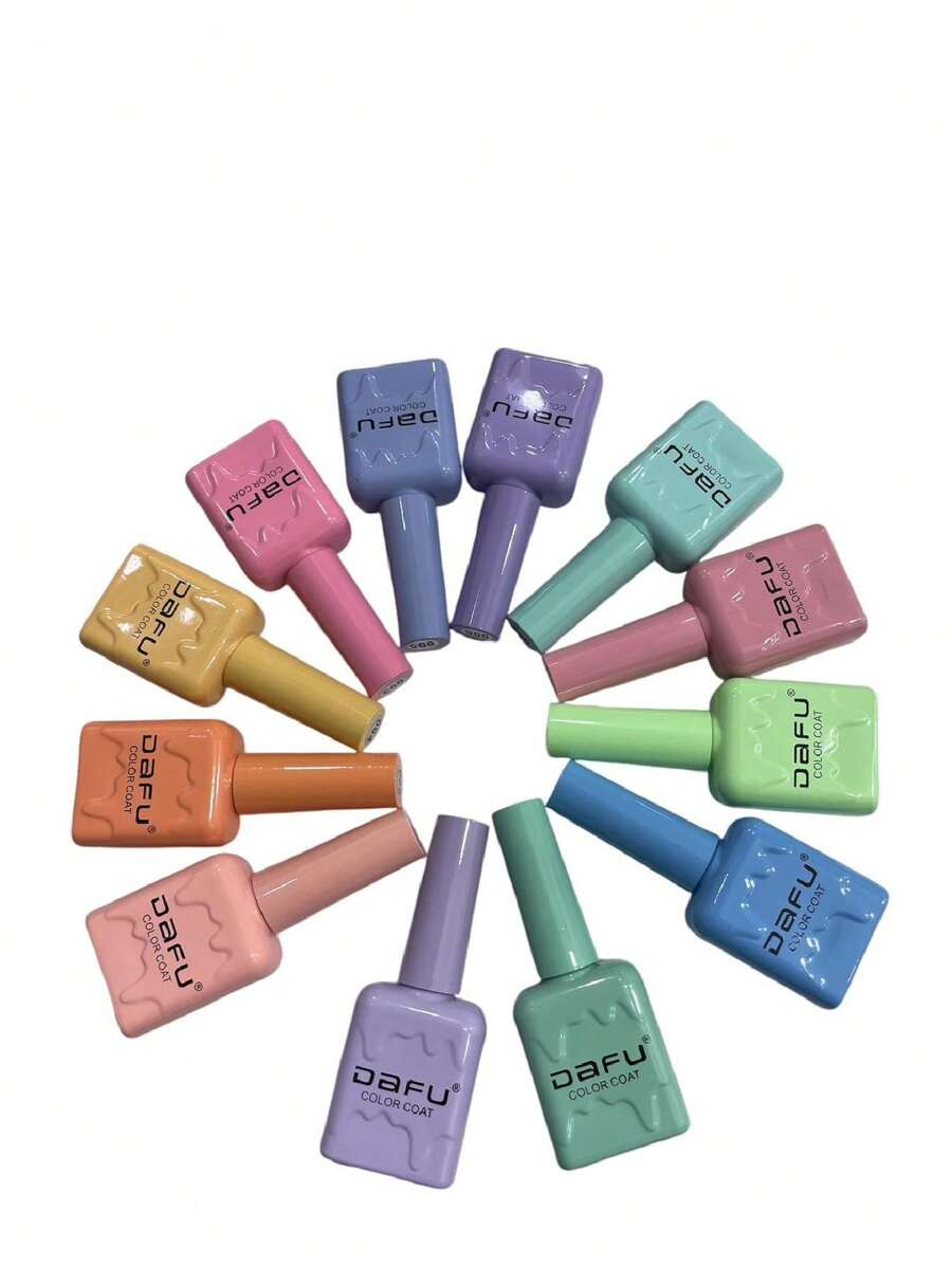 Kit (12 Units) Macaron Gel Polish 10ml - Multicolor - Ver 1