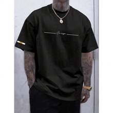 Basic Courage T-Shirt Street Shirt Unisex Blouse Men Women 100% Cotton Premium Top Streetwear New Release Fast Shipping Various Colors!! Plus Size - 黑色 - 查看 2