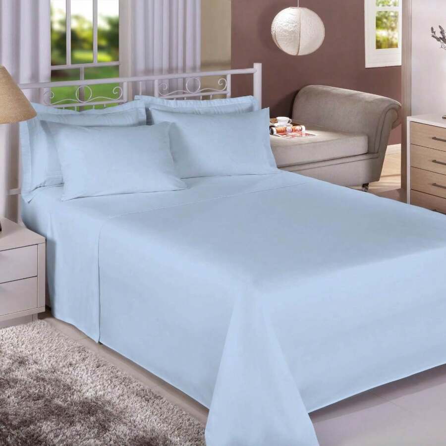 Premium Plus 130 Thread Count Single Bed Set 3 Pieces Blue - Nhiều màu - Xem 1