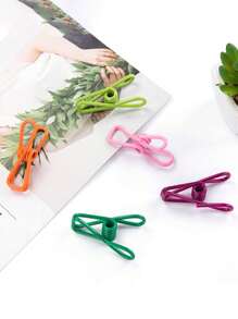 5/15/30 chiếc Kẹp niêm phong màu ngẫu nhiên di động Kẹp niêm phong bằng thép không gỉ Kẹp niêm phong túi đồ ăn nhẹ Thích hợp cho kẹp quần áo và kẹp niêm phong túi thực phẩm Lưu trữ và kẹp phác thảo - Nhiều màu - Xem 8