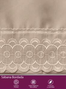Home Elephant Sheet Set Single, Double, King Size Embroidered, Various Colors - Chocolate Brown - View 7