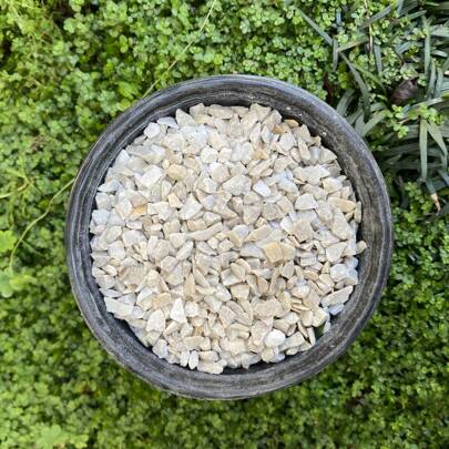 Pedra para suculentas Pedrisco 1kg PALHA nº1 (5-6,5mm) granilha pedrinhas decorativas para suculentas para decoraçao de vasos, plantas, Bonsai e cactos