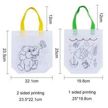 Túi Graffiti DIY cho trẻ em, Túi Graffiti bằng vải không dệt, Đồ dùng tô màu thủ công cho trẻ em trai gái, Túi Graffiti cho trẻ mới biết đi để tô màu, vẽ và đồ chơi giáo dục, Hộp đựng bút Graffiti, Túi Tote Graffiti - nhiều màu - Xem 10