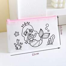 Túi Graffiti DIY cho trẻ em, Túi Graffiti bằng vải không dệt, Đồ dùng tô màu thủ công cho trẻ em trai gái, Túi Graffiti cho trẻ mới biết đi để tô màu, vẽ và đồ chơi giáo dục, Hộp đựng bút Graffiti, Túi Tote Graffiti - nhiều màu - Xem 5