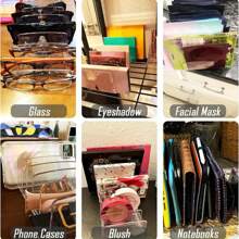 1pc/2pcs Eyeshadow Palette Storage Box, Eyeshadow Organizer, Makeup Storage Display Rack, Suitable For Vanity, Bathroom Countertop, Cabinet, Photography Props - Multicolor - View 10