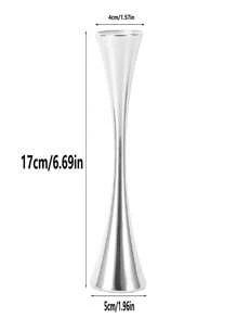 Vaso in acciaio inossidabile, innovativo, elegante, moderno, dalla bocca rotonda, vaso in metallo per fiori per il tavolo del soggiorno