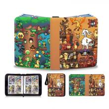 pokemon 1 opakowanie etui na segregatory na karty do gry Pokemon z koszulkami. Segregator z 4 kieszeniami, przenośny organizer na karty do kolekcjonowania, mieszczący do 400 kart standardowego rozmiaru. Etui do przenoszenia gier.
