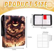 pokemon 1 opakowanie etui na segregatory na karty do gry Pokemon z koszulkami. Segregator z 4 kieszeniami, przenośny organizer na karty do kolekcjonowania, mieszczący do 400 kart standardowego rozmiaru. Etui do przenoszenia gier.