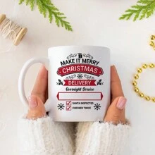 定制生日礼物咖啡杯茶杯、装饰杯、理想的生日和节日礼物，非常适合办公室/家庭生活/派对礼物 - 白色 - 查看 3