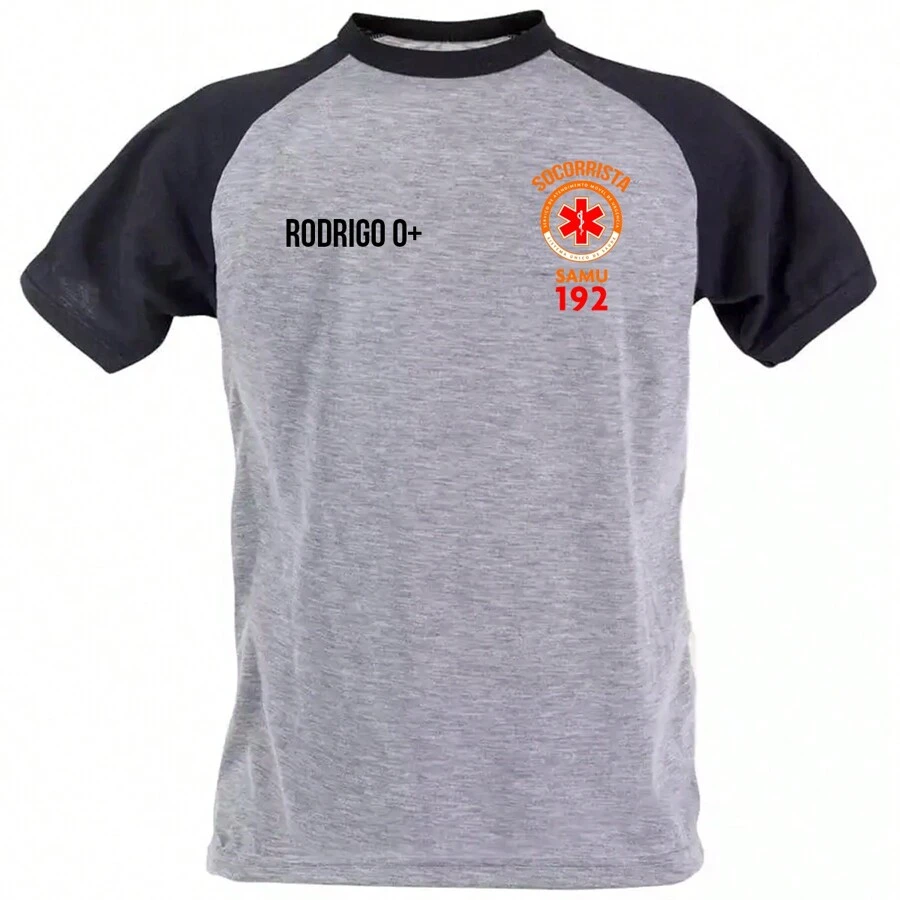 SAMU 192 First Aid T-Shirt Uniform Professional Shirt - Xám - Xem 1