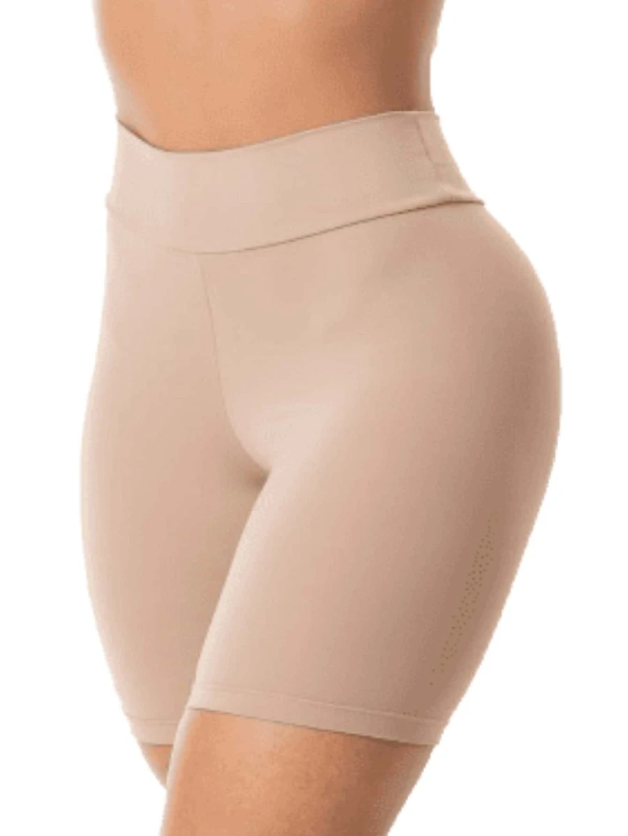 Shorts Second Skin Double Waistband Anagua Bermuda Polyamide To Wear Under A Dress - 摩卡棕 - 查看 1