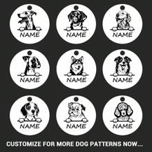 1 chiếc Thẻ ID thú cưng độc đáo dễ thương có họa tiết chó - Tên tùy chỉnh, vui nhộn, ngầu, bằng thép không gỉ, khắc hình tròn, đeo cổ cho chó và mèo, Thẻ đeo cổ cho nam - Nhiều màu - Xem 4