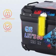 57L Motorrad Universal Topcase, für R1200GS R1250GS F800GS F850GS G310gs, große Kapazität Gepäckbox für Werkzeuge und Heckgepäck