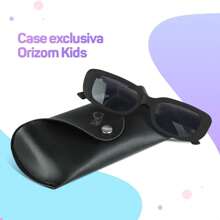 Since84 Kids Sunglasses For Girls Square Black Vintage Lenses With UV400 Protection For Children From 4 Years Old Elegance And Safety Exclusive Case Style And Daily Care - màu đen - Xem 4