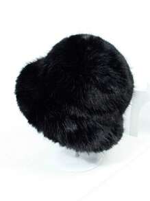 1pc Women Faux Fur Y2K Style Thick Furry Bucket Hat, Suitable For Extremely Cold Days, Outdoor Snow Activity, Daily Wear, Warm In Winter