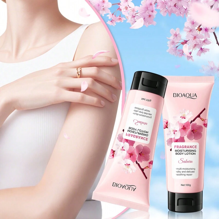 1 KEM DƯỠNG ẨM TOÀN THÂN CÓ MÙI HƯƠNG, dưỡng ẩm và nuôi dưỡng lâu dài, chăm sóc từng inch da, cải thiện làn da khô và thô ráp, giúp da mỏng manh và mịn màng, nở rộ với hương hoa Chery Blossom tinh tế và quyến rũ. - Hồng - Xem 1