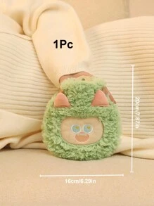 1 bình nước nóng hình quái vật dễ thương: 4 màu (Trắng, Hồng, Xanh lá, Tím) - Hoàn hảo cho mùa đông, du lịch và làm quà tặng - Chất liệu PVC - Giặt tay hoặc giặt khô - 1 cái - Xem 2