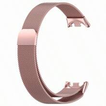 Pulseira de Malha Milanesa Compatível com Xiaomi Mi Band 9/8, Pulseira de Relógio de Metal Magnética em Aço Inoxidável para Substituição da Pulseira Mi Band 8/9