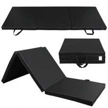 Estera de gimnasia plegable de espuma gruesa y antideslizante de 6'x2' para gimnasia, yoga y fitness