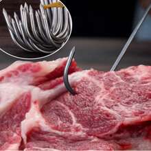 20 件不锈钢烧烤肉钩