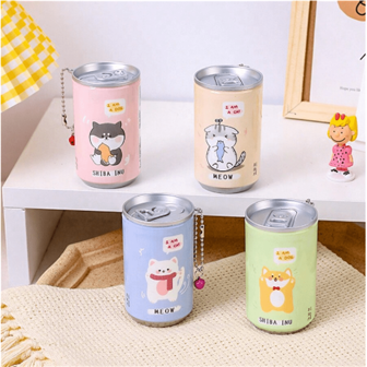 1pc/2pcs/3pcs/4pcs Cartoon Canned Wet Wipes, Creative Portable Mini 30-Count Wet Wipes, Cute Beverage Can Design, One-Time Cleaning Wet Wipes, Random Style