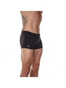 Kit 2 Frelith Basic Plain Men's Boxer Briefs - 黑色 - 查看 4