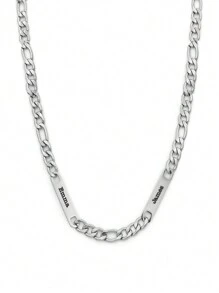 Individuell gravierte Halskette aus Edelstahl mit mehreren Namen für Herren, personalisierte Namensbar-Halskette mit Kette für Väter, Geschenk zum Vatertag, Weihnachten, Thanksgiving, Partys, Jahrestag, Abschluss, Silber, Stilvoll, Farbig, Vintage, Unisex, Hipster, Einfach, Personalisiert, Einzigartig, Ideale Geschenke für ihn, Ideale Geschenke für sie, Sie, Freund, Freundin, Vater, Mutter, Familie, Freunde, für Jahrestage, für Geburtstage, für Abschluss, für Prom, für Partys, Damenketten