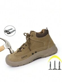 Nouvelles chaussures de sécurité pour hommes pour le printemps/automne 2025, anti-écrasement et anti-perforation, confort de station debout, antidérapantes, légères, chaussures de travail de protection