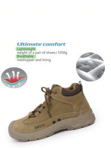 Nouvelles chaussures de sécurité pour hommes pour le printemps/automne 2025, anti-écrasement et anti-perforation, confort de station debout, antidérapantes, légères, chaussures de travail de protection