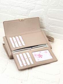 MINGYOU Fashion Soft Material High-End Embroidery Portable Casual Black Mobile Wallet Women's Zipper Mobile Wallet Suitable For Shopping Travel Essential Christmas Gifts Gift Thanksgiving Vintage Gifts For Women Wallet Purse Wallet Long Wallet Wristlet Wallet