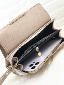 MINGYOU Fashion Soft Material High-End Embroidery Portable Casual Black Mobile Wallet Women's Zipper Mobile Wallet Suitable For Shopping Travel Essential Christmas Gifts Gift Thanksgiving Vintage Gifts For Women Wallet Purse Wallet Long Wallet Wristlet Wallet