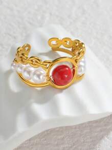 1PC Nhiều Kiểu Vòng Tay Nhiều Màu Sắc Bằng Thép Không Gỉ Mạ Vàng Mở Cho Nữ Bé Gái Trang Sức Thời Trang Cây Sự Sống Quà Tặng Phụ Kiện Hàng Ngày - màu sắc - Xem 8