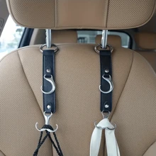 Crochets pour le dossier de siège de voiture - Parfaits pour les sacs d'épicerie, manteaux, parapluies et sacs à main - Accessoires de véhicule
