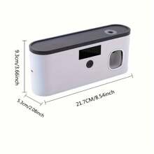 1 pieza Esterilizador de cepillo de dientes UV, soporte para cepillo de dientes montado en la pared 99% libre de bacterias con dispensador automático de pasta de dientes, sin necesidad de perforar, recargable con energía solar y DC5V, decoración para el hogar y el baño, decoración de otoño, de vuelta a la escuela