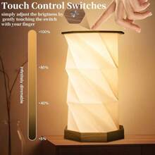 1 đèn mini Giáng sinh 3 trong 1, đèn ngủ xoay và gấp chất lượng cao, đèn ngủ sạc lại, thích hợp cho cắm trại ngoài trời, quà tặng sinh nhật Giáng sinh cho bố, mẹ, bạn bè - Ánh sáng trắng ấm áp - Xem 6