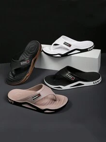 Chanclas para hombre, chanclas duraderas y cómodas para la playa - Blanco - Ver 5
