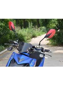 2pcs Espejos Motocicleta Universales , accesorios para motocicleta,espejo retrovisor para motocicleta - Rojo - Ver 5