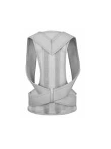 Waist Belt, Back Training Strap, Waist Protective Shoulder Strap - Grey - View 6