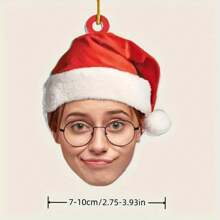 [Tùy chỉnh] Đồ trang trí Acrylic - Cá nhân hóa kỷ vật đầu tiên của bé - Quà tặng ngày lễ độc đáo cho cha mẹ mới Tùy chỉnh ảnh để trang trí cây của bạn - trắng - Xem 2